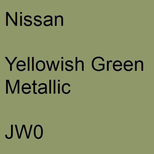 Nissan, Yellowish Green Metallic, JW0.